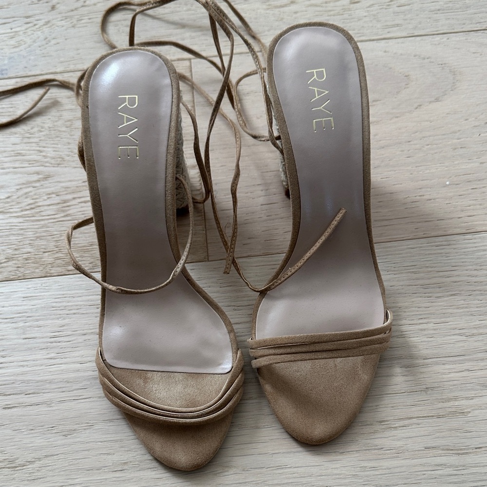 RAYE Women's Brown Strappy Heels